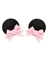 Pink Mickey Ear Clips